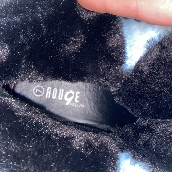 NEW ROUGE Faux Fur Winter Boots Lug Soles Size 7 - Picture 10 of 15